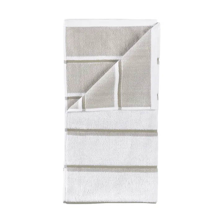 Sauna Håndkle - White-soft grey-eucalyptus, 50x100 cm - Zone Denmark