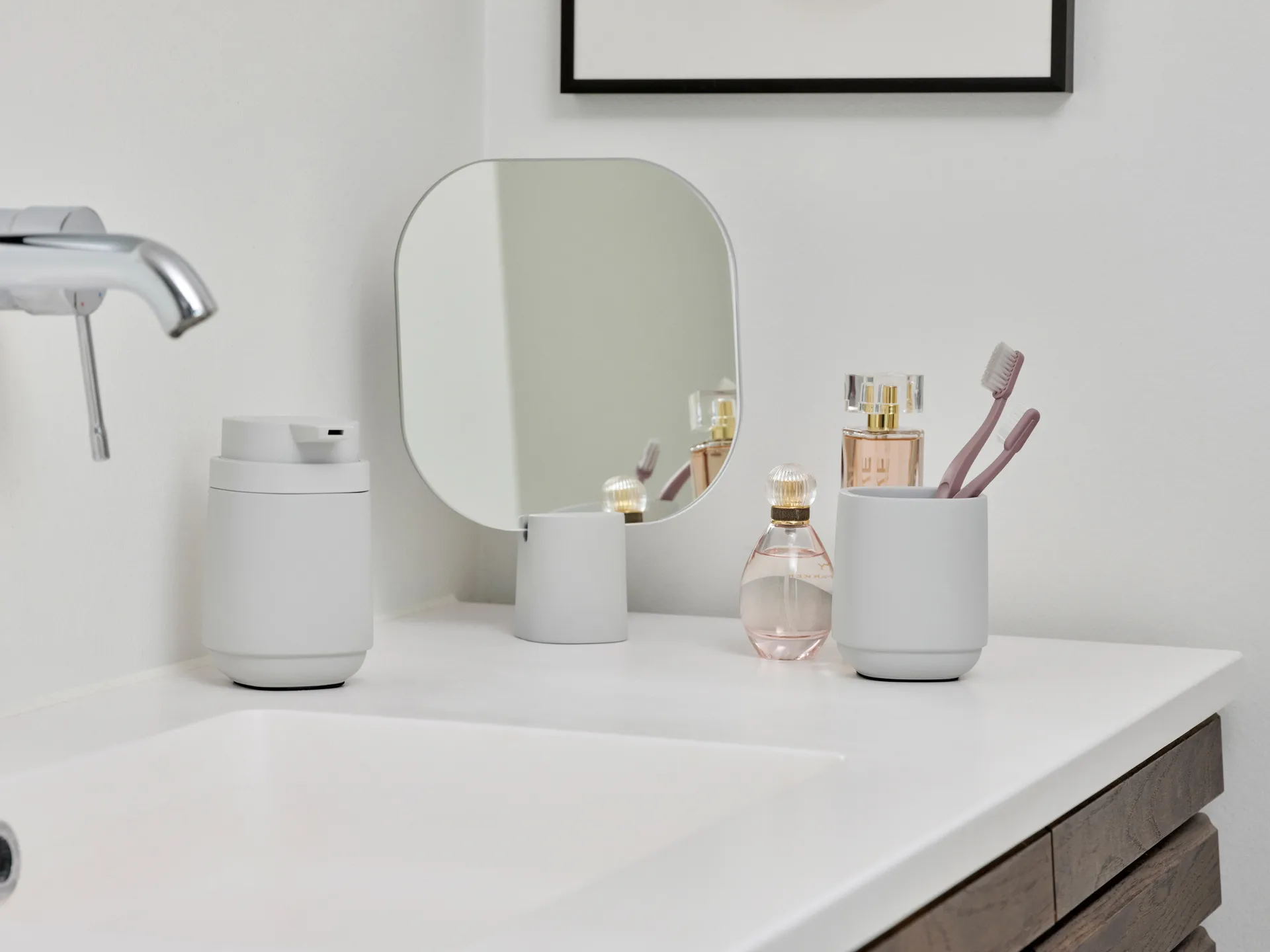 Time bordsspeil 26,5 cm, Soft Grey Zone Denmark