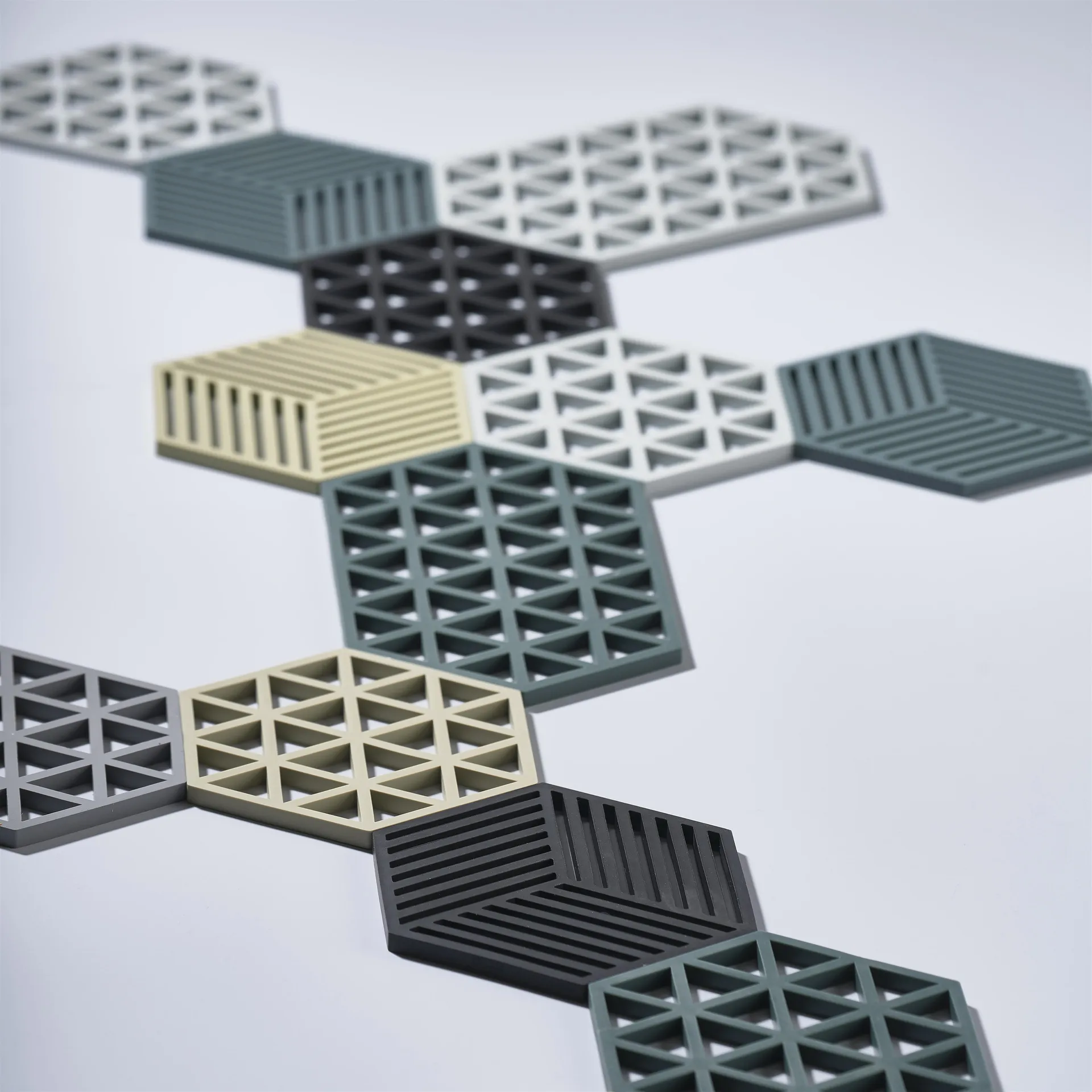 Triangle gryteunderlag, cool grey Zone Denmark