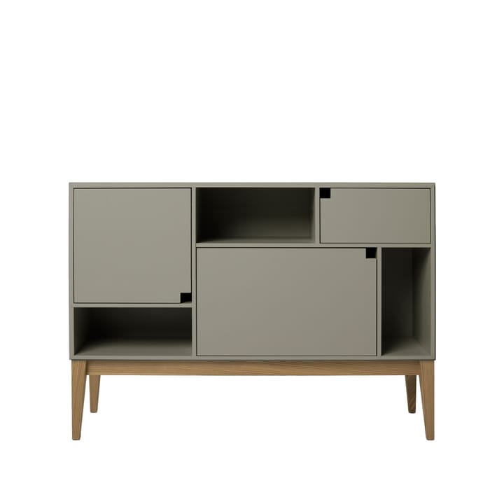 Citti 6 x 3 skap - Mole grey-eikestativ mattlakkert - Zweed
