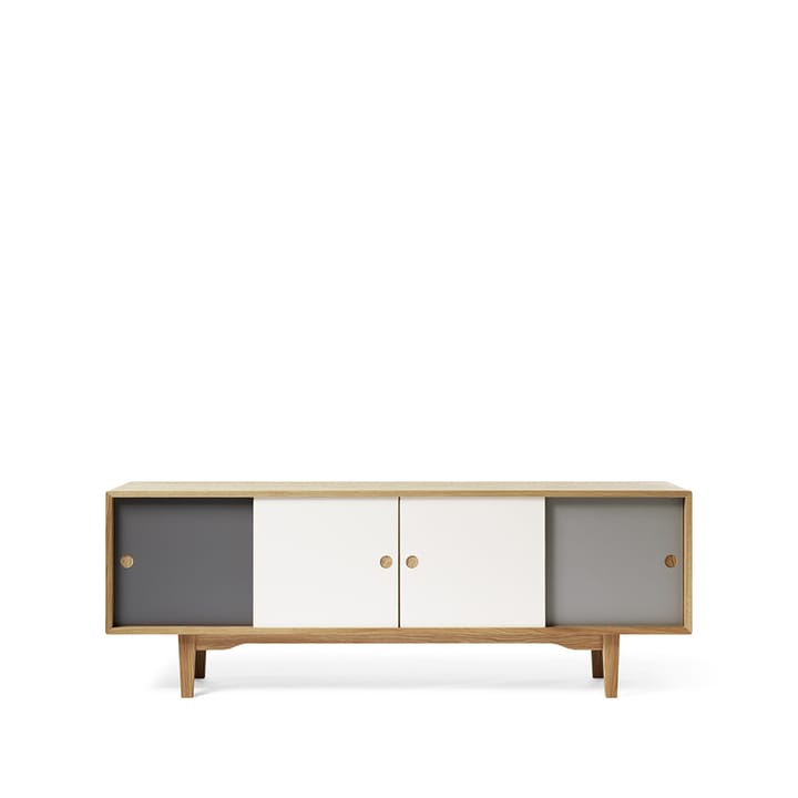 Moodi 180 sideboard - Grå/hvit, eikestamme - Zweed