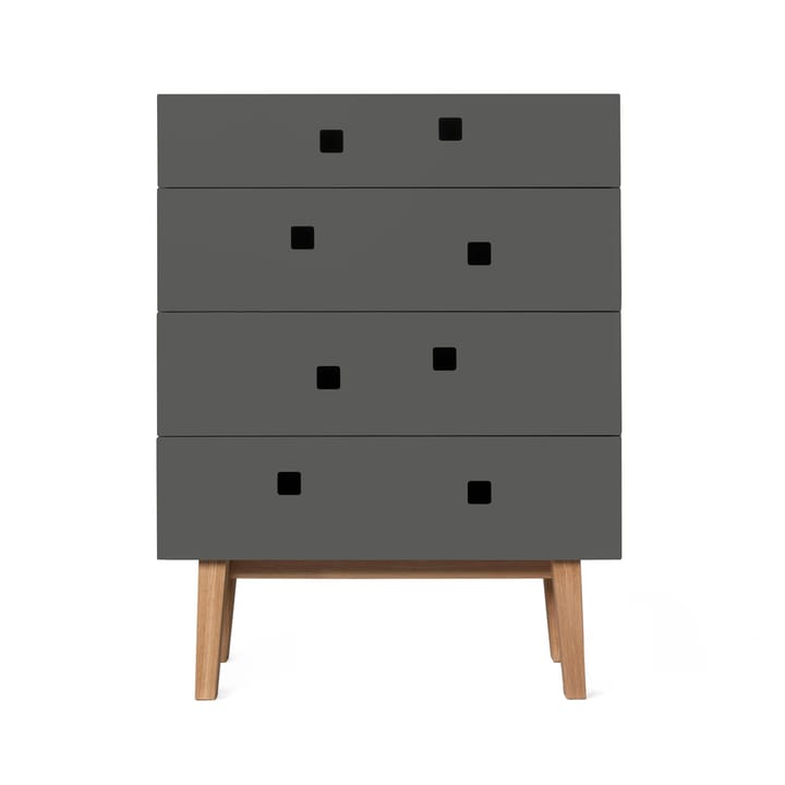 Peep B3 kommode - slate grey, retro, eikestativ - Zweed