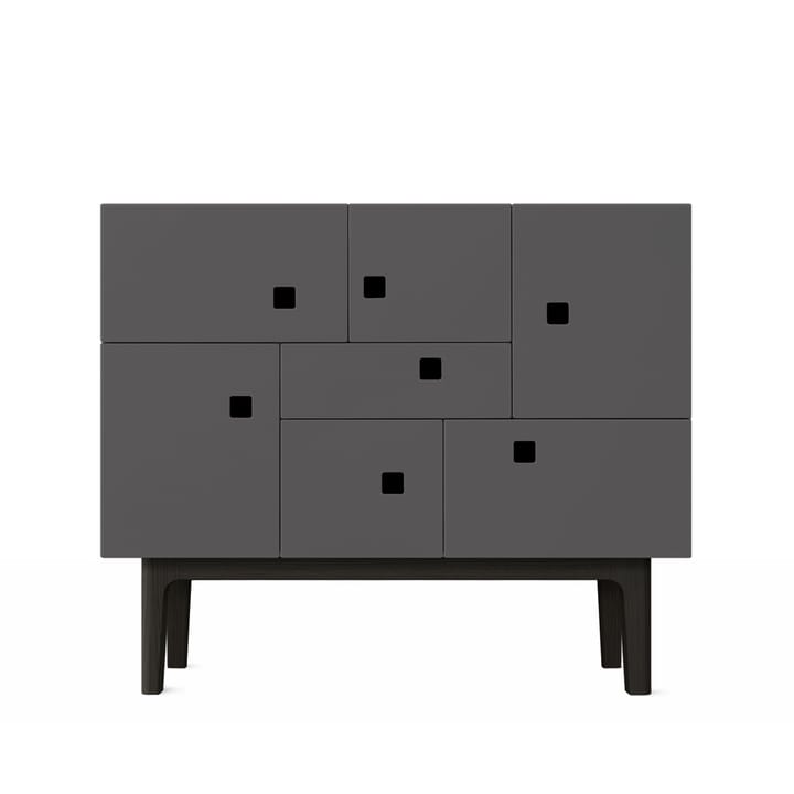 Peep C1 skap - Slate grey, sortlakkert stativ - Zweed