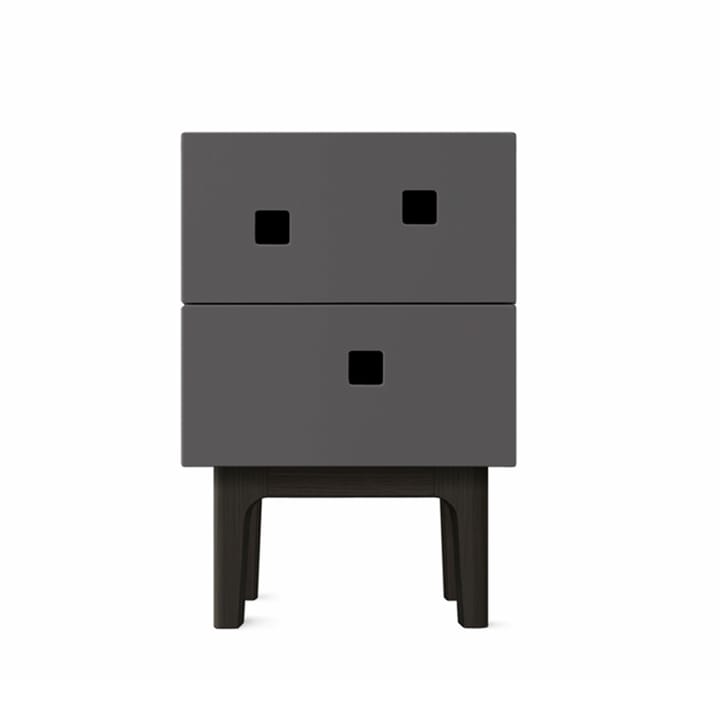 Peep S1 nattbord - slate grey, sortlakkert - Zweed